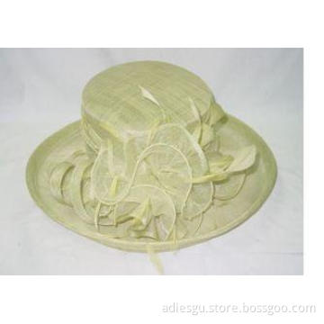 Funky Casual Party Sinamay Ladies Hats For Women , Wide Bri